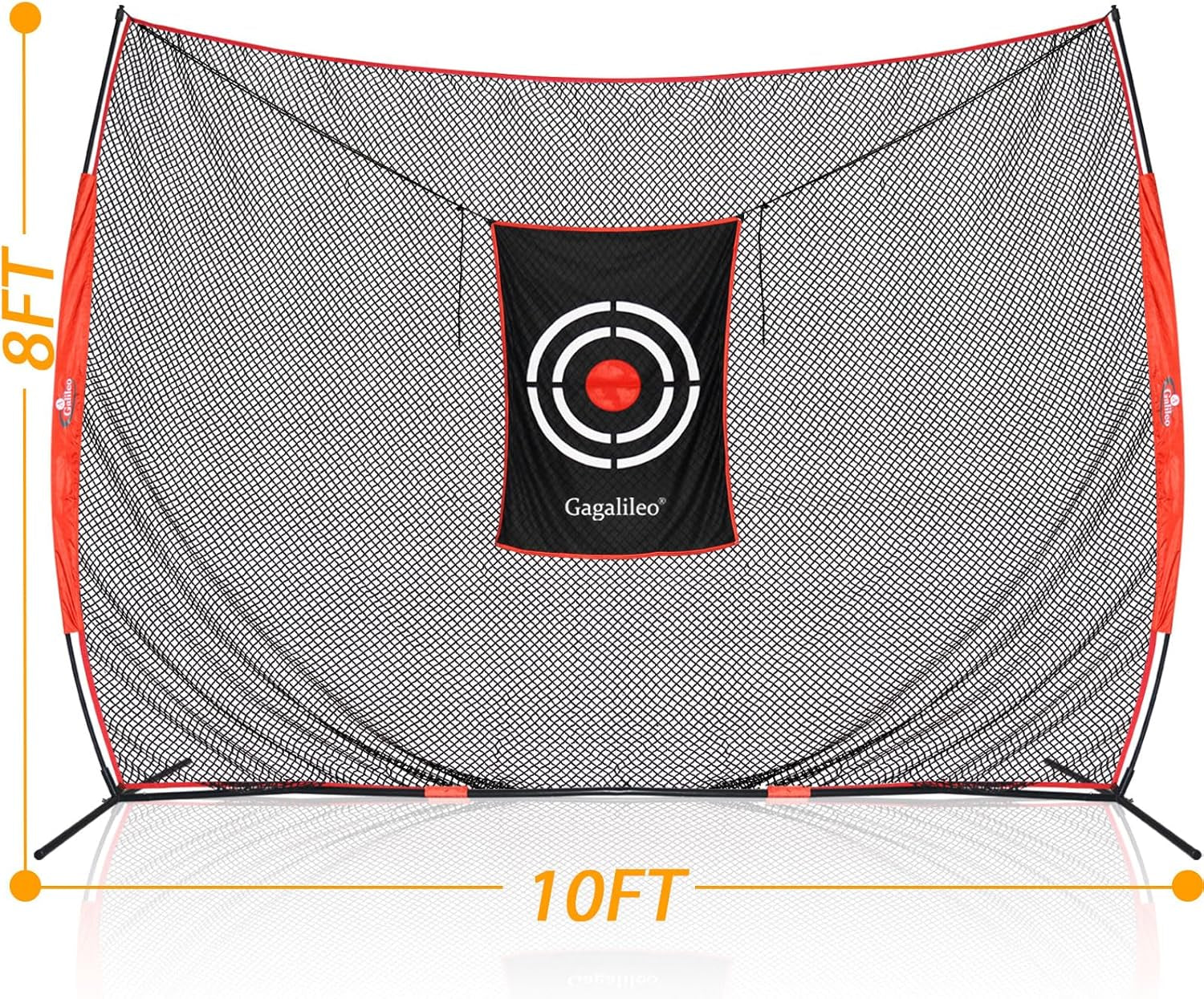 Gagalielo Golf Hitting Net：Professional Practice Accuracy with Target Mat Driving Swing Indoor Outdoor Training Backyard Garage Gift for Golfers