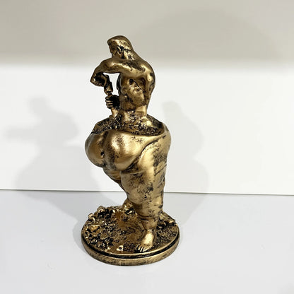 Fitness Muscle Man Statue Office Cafe Gym Tabletop Funny Home Decorative Ornament