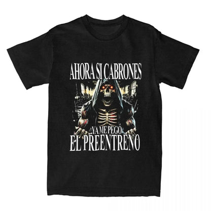 Fitness T-shirt  Calacas Chidas Gym Fitness Con Frases Sarcasticas T-shirt Men Women Retro Tees Tops Streetwear Casual Unisex