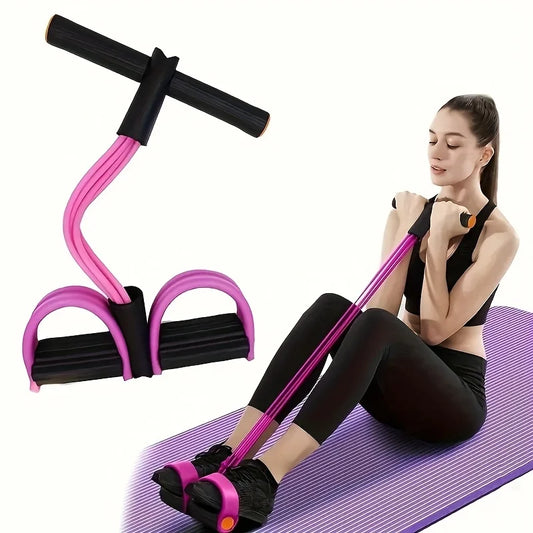 Fitness Pedal Rope, Multifunctional Stretching and Training Equipment, Used for Abdominal, Waist, Arm, and Leg Muscle Workouts, with Home Exercise Equipment for All Users