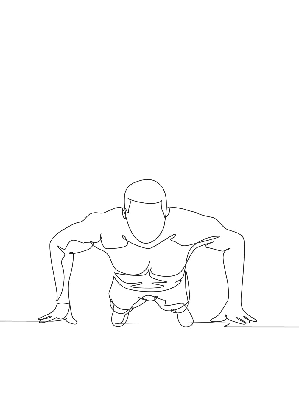 Fitness Line Art Posters and Prints Canvas Painting Motivational Minimalism Wall Art Picture for Gym Workout Room Decor Cuadros