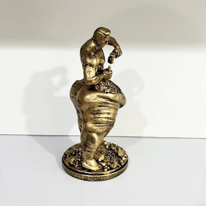 Fitness Muscle Man Statue Office Cafe Gym Tabletop Funny Home Decorative Ornament
