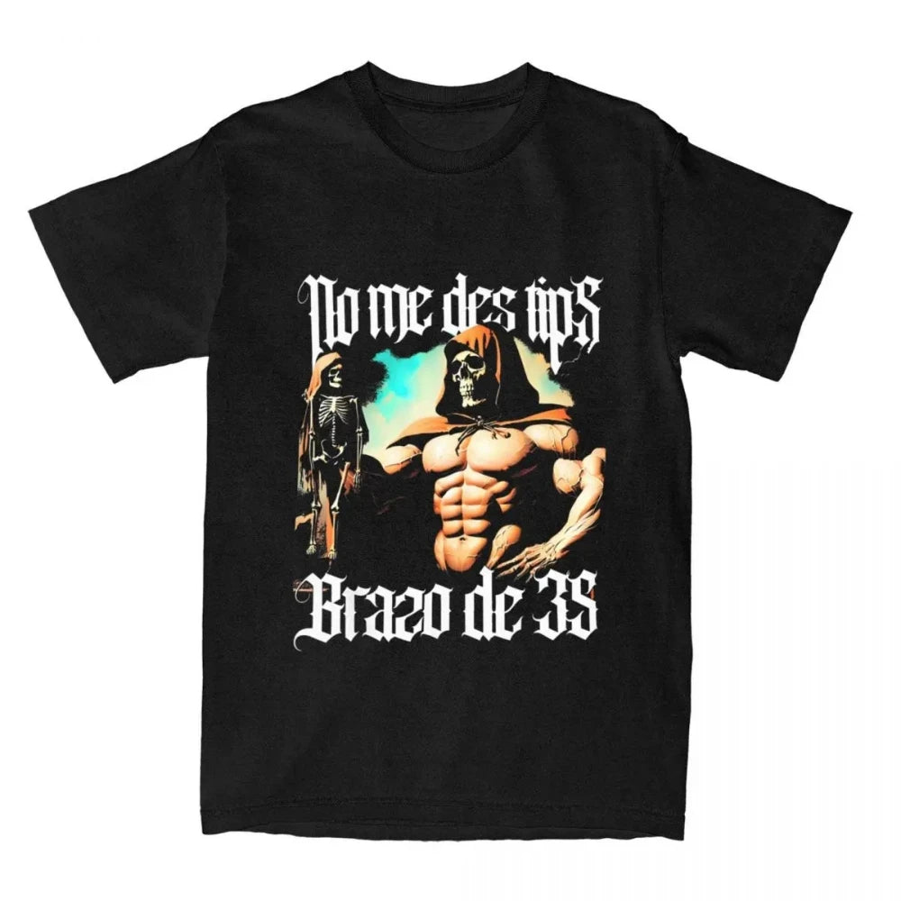 Fitness T-shirt  Calacas Chidas Gym Fitness Con Frases Sarcasticas T-shirt Men Women Retro Tees Tops Streetwear Casual Unisex