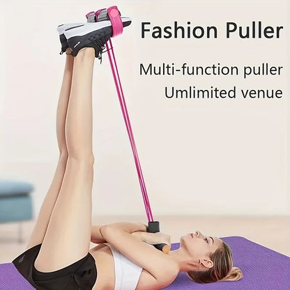 Fitness Pedal Rope, Multifunctional Stretching and Training Equipment, Used for Abdominal, Waist, Arm, and Leg Muscle Workouts, with Home Exercise Equipment for All Users