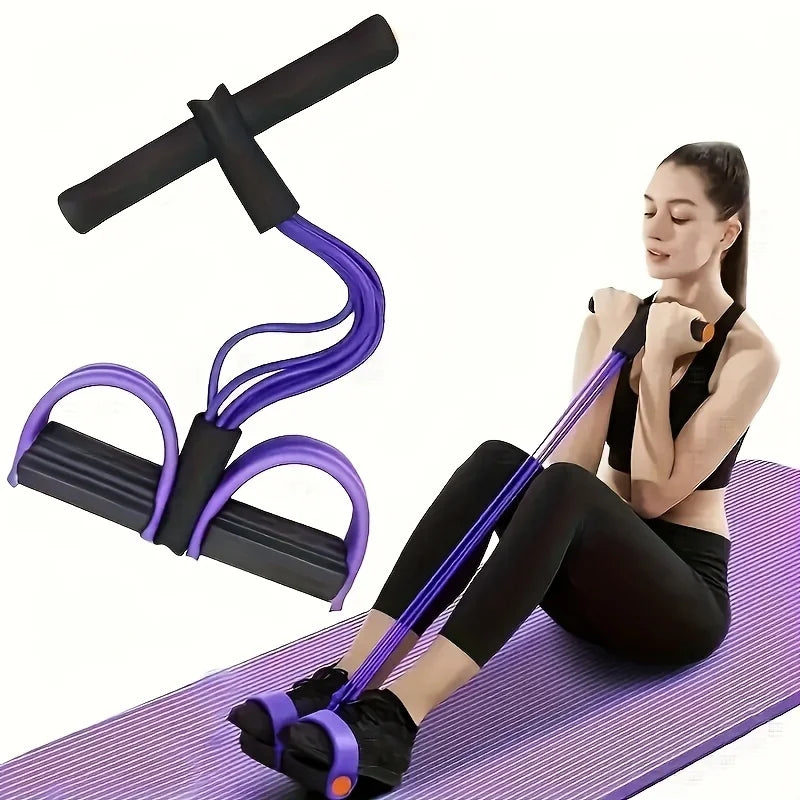Fitness Pedal Rope, Multifunctional Stretching and Training Equipment, Used for Abdominal, Waist, Arm, and Leg Muscle Workouts, with Home Exercise Equipment for All Users