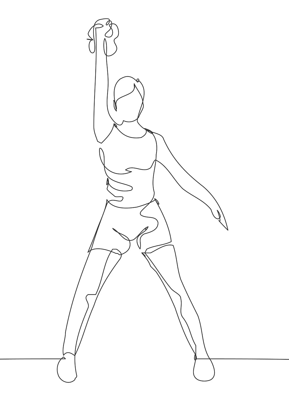 Fitness Line Art Posters and Prints Canvas Painting Motivational Minimalism Wall Art Picture for Gym Workout Room Decor Cuadros